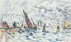 Retour De Peche A Concarneau by Paul Signac