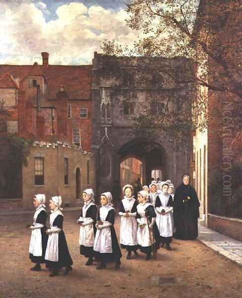The Blue Girls of Canterbury, 1874 - view 1