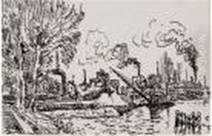 La Seine A Suresnes by Paul Signac