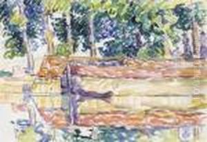 Samois, La Peniche by Paul Signac