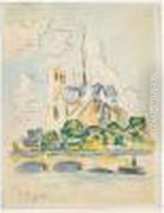 La Seine A Notre-dame by Paul Signac