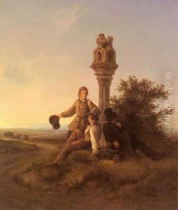 Rastende Wanderer (Resting Travellers) by Friedrich Simon