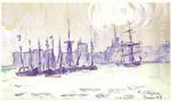 Navires Au Large De Boulogne - view 1