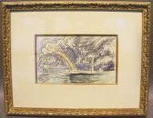 Harbor With Rainbow by Paul Signac