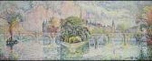 Jardin Du Vert-galant by Paul Signac