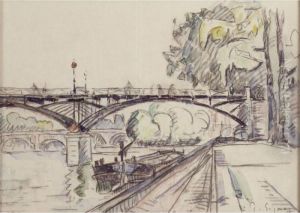 Le Pont Des Arts by Paul Signac