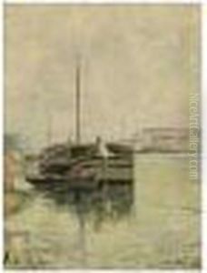 Peniches, Asnieres by Paul Signac