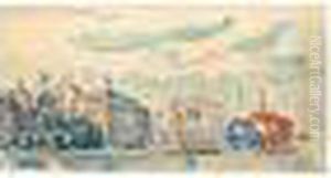 Venise, La Croix De Saint-marc - Les Clochetons by Paul Signac