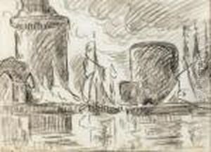 Port De La Rochelle by Paul Signac
