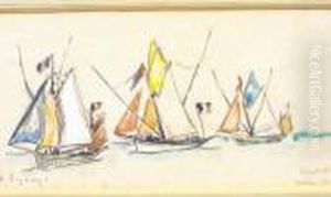 Les Bateaux, 1922 by Paul Signac