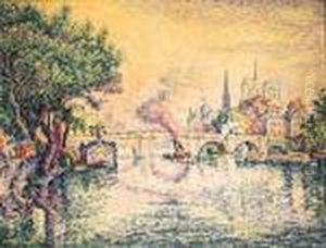 Le Pont-neuf (notre-dame De Paris Vue Du Pont-neuf) by Paul Signac