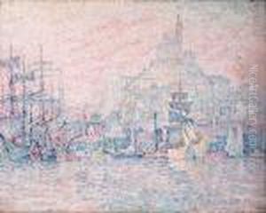 Marseille. La Bonne Mre. Brume Du Matin. by Paul Signac