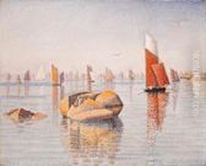 Concarneau. Calme Du Matin. by Paul Signac