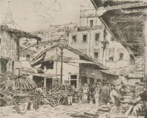 Mercato Vecchio by Telemaco Signorini