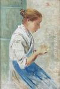 Bambina Che Cuce