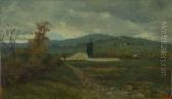 Landschaft In Der Abenddammerung. - view 1