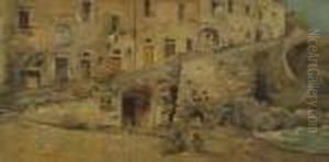 Scorcio Di Paese by Telemaco Signorini