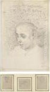 Gruppo Di Disegni by Telemaco Signorini