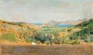 Portoferraio Visto Dalla Villa Napoleone A San Martino by Telemaco Signorini
