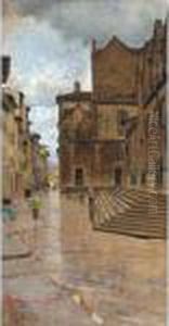 Via Dei Malcontenti, Florence by Telemaco Signorini
