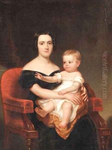 Portrait of Frances Pierpont Raymond Hunt and Daughter, Frances Helen Hunt, Age 2 Portrait of Frances Pierpont Raymond Hunt and Daughter, Frances Helen Hunt, Age 2