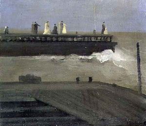 On the Pier by George Sauter