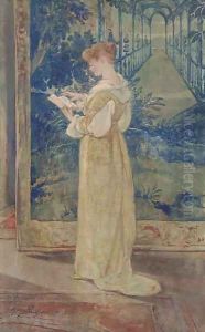 Woman Reading by Walter Shirlaw