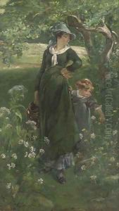 Mother and Daughter by Walter Shirlaw