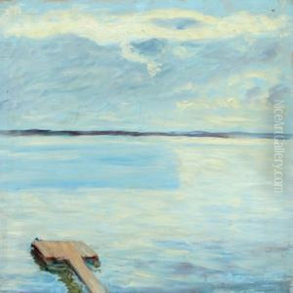 Inlet With A Small Bridge At Niemenlautta, Wyborg, Karelia Nearthe Artist Estate - view 1