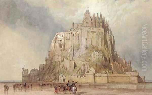 Mont St. Michel from the north west, Normandy, France - view 1