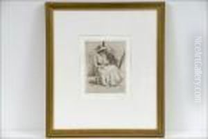 "lukeva Tytto 1906 - Lasande Flicka 1906" (elsa Simberg). by Hugo Simberg