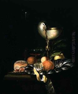 Still Life with Fruit and a Nautilus Cup by Hendrick van Streeck