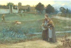 The Work of the Day is over and Tiredness Calls by Henry Reynolds Steer