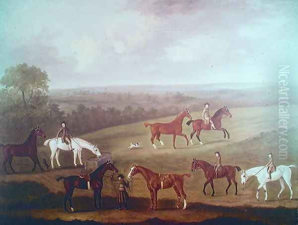 Horses at Exercise - view 1