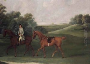 Rider leading a horse, c.1810 by J. Francis Sartorius