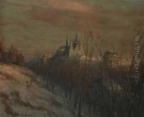 Prague Castle From The Stag Moat - view 1