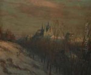 Prague Castle From The Stag Moat by Tavik Frantisek Simon