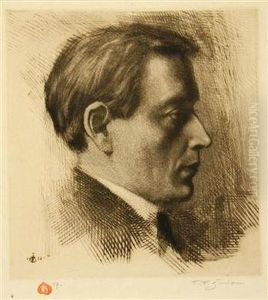 A Self Portrait by Tavik Frantisek Simon