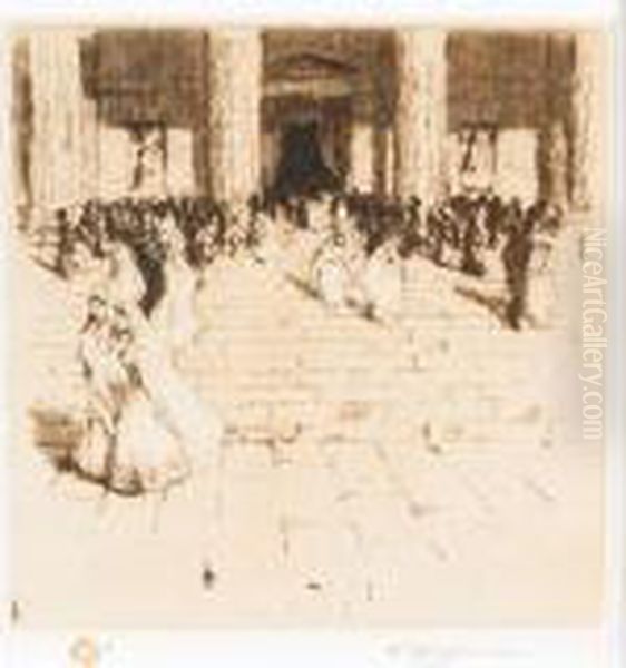 Communicants At The Madeleine - view 1