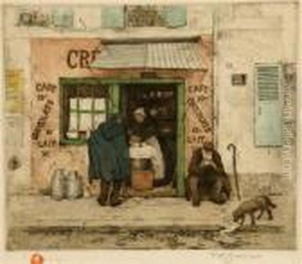 In Front Of A Shop - view 1