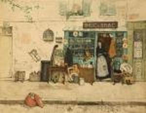 A Junk Shop by Tavik Frantisek Simon