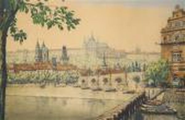 A View Of Charles Bridge And Praguecastle - view 1