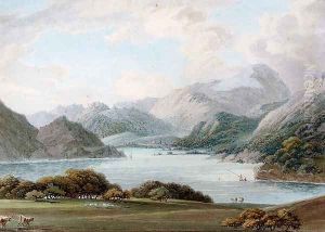 Lake District View With A Fisherman