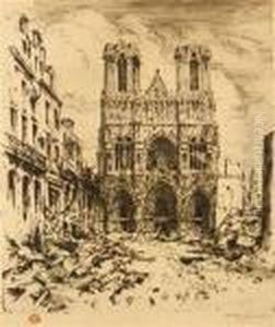Kathedrale In Reims by Tavik Frantisek Simon
