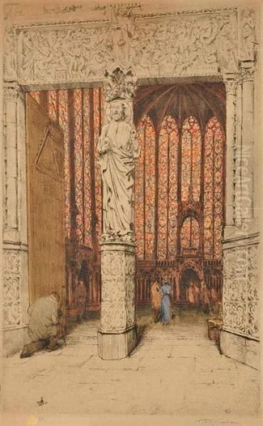 Entrance To St. Chapelle In Paris - view 1
