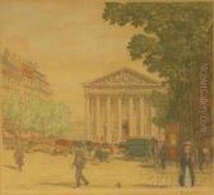 Pantheon, Rome And Pont Neuf by Tavik Frantisek Simon