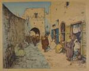 Hauptstrasse In Tanger (mainstreet In Tangier) by Tavik Frantisek Simon