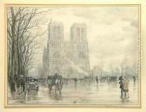 Notre Dame In Paris by Tavik Frantisek Simon