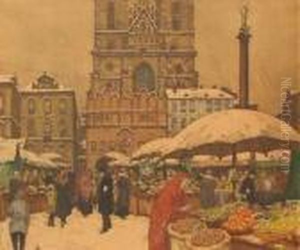 Food Stalls, Market In Prague - view 1
