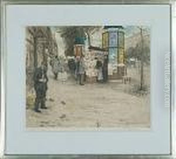 A French Street Scenery - view 1